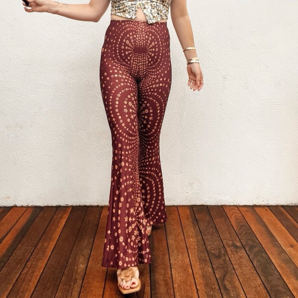 Novella Royale Janis Bottoms in Wine Haze (short inseam)